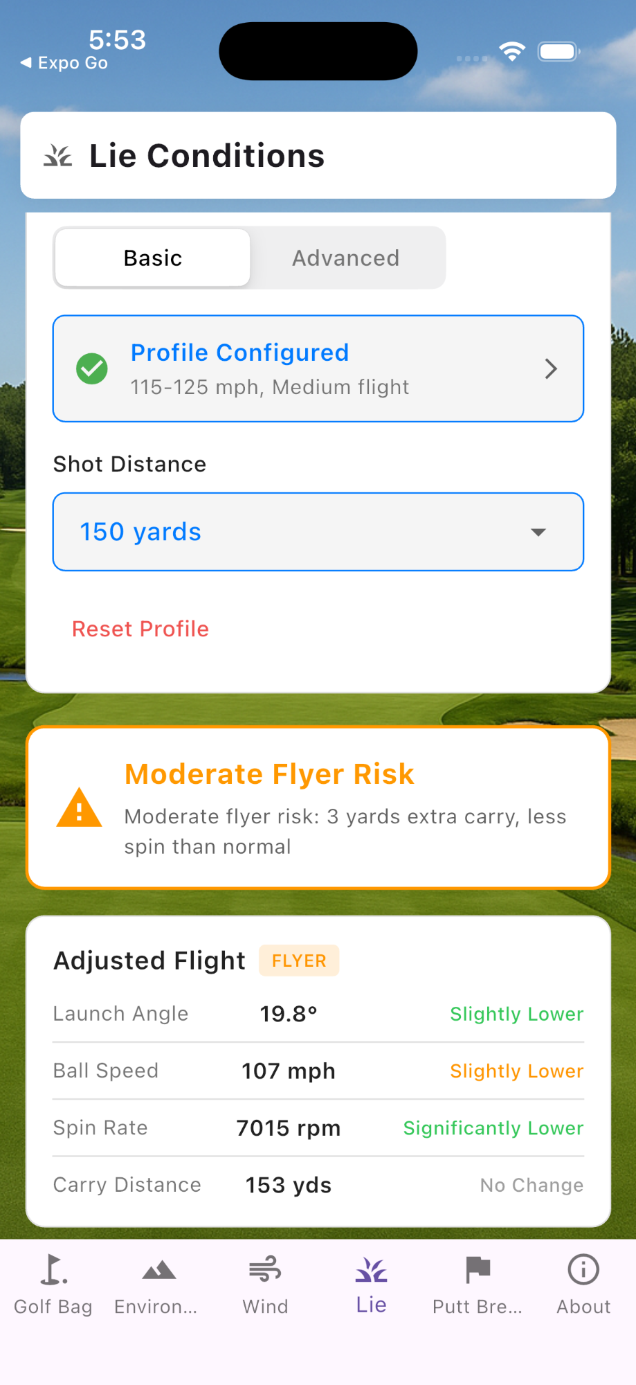 Lie Conditions - Flyer risk
